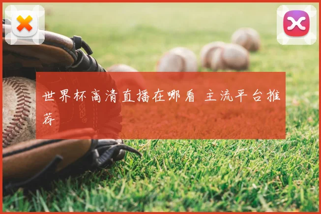 世界杯高清直播在哪看 主流平台推荐